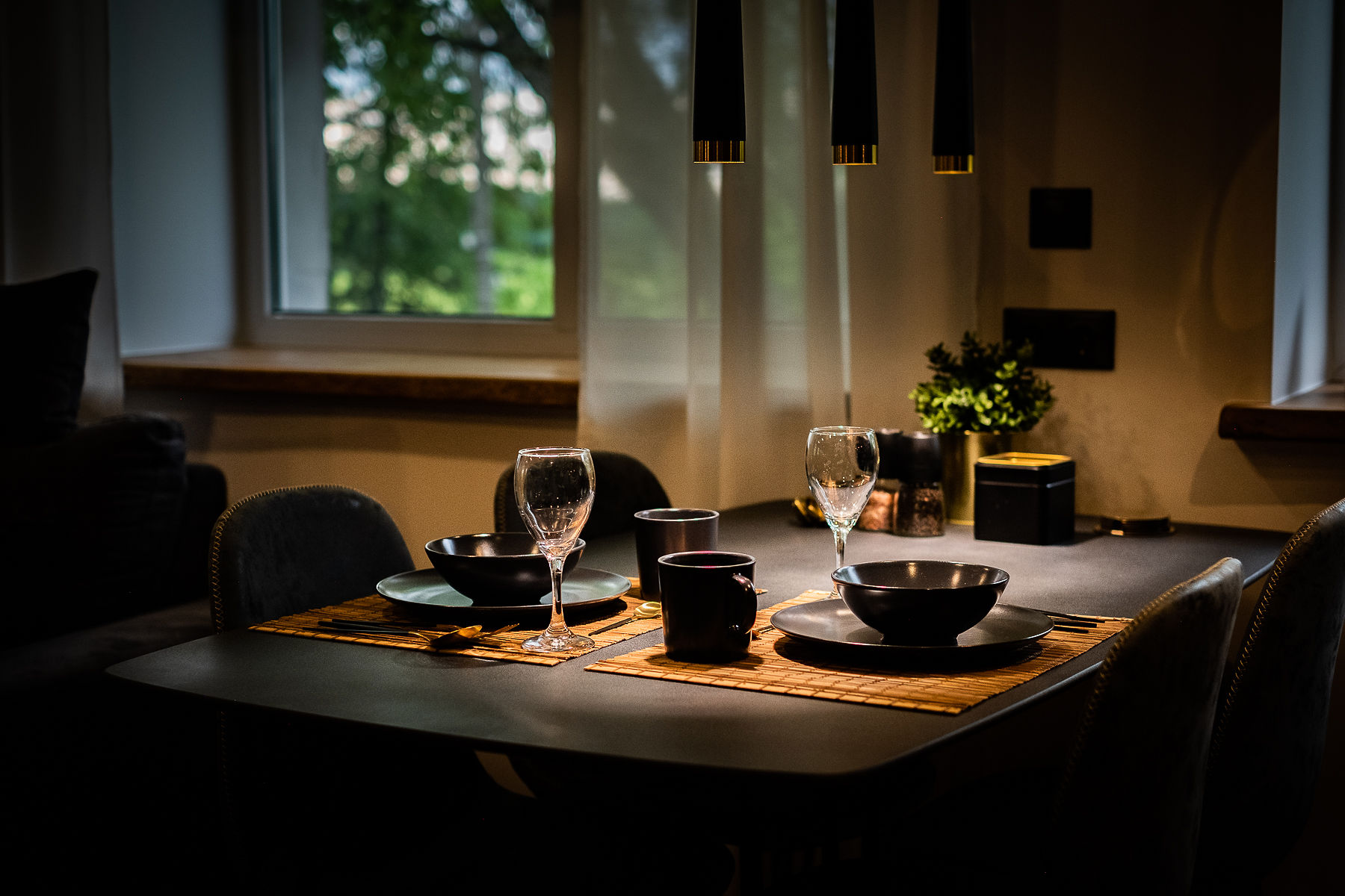 Guest apartment table